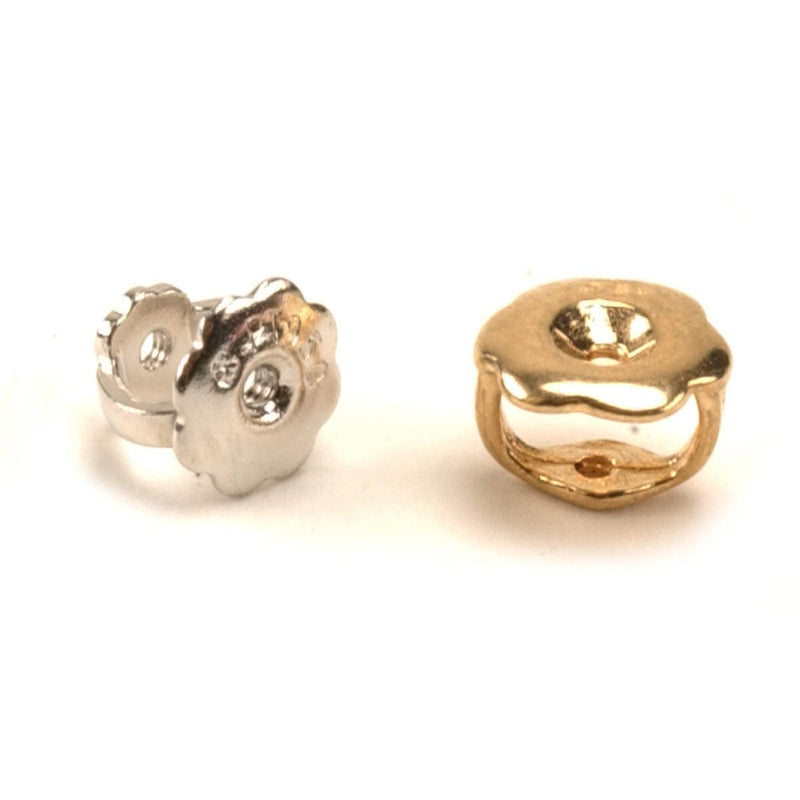 14KY,14KW,18KY,18KW & Platinum .034" Threaded Earring Backs-4.5mm OD - Otto Frei