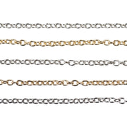 14KY,14KW,18KY,18KW & Platinum Cable Chain 1.5mm Sold by the Inch - Otto Frei