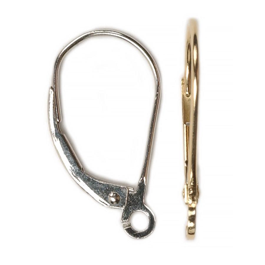 Gold Lever Backs, Plain With Open Ring | WR Cobb: Otto Frei