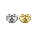 Gold Heavy Large 7.5mm Friction Earring Backs - 18K Yellow