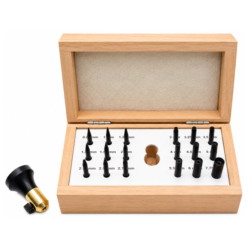 Bezel Setting Tools Set of 18 in Wood Box
