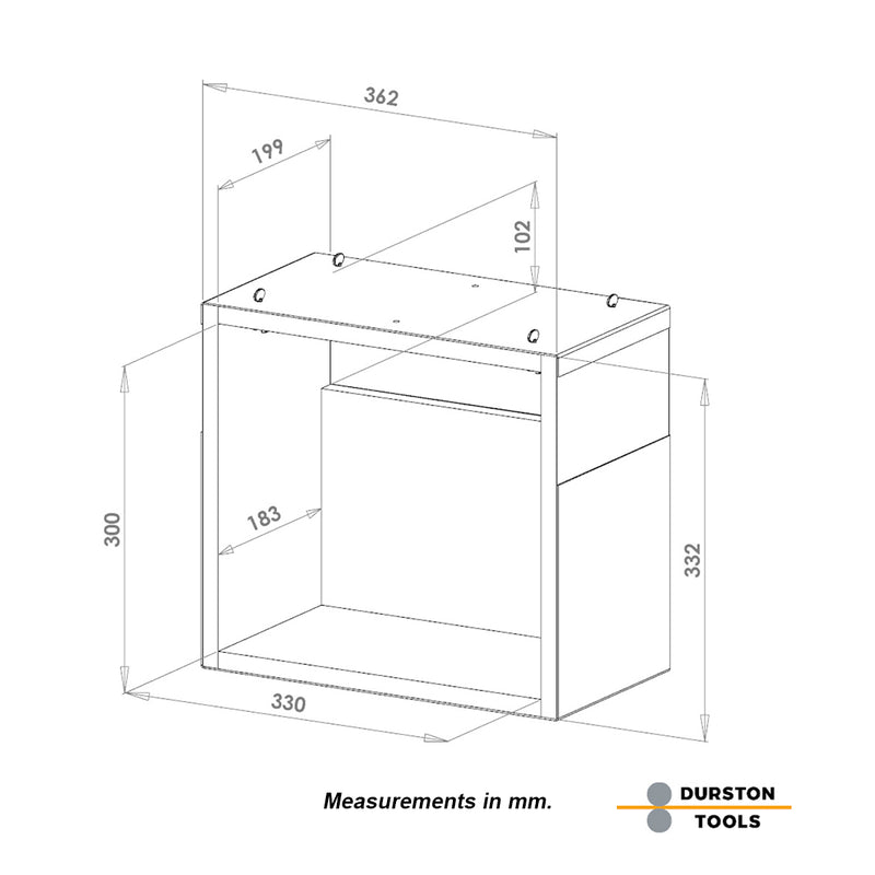 Estación de soldadura Durston con plato giratorio de soldadura