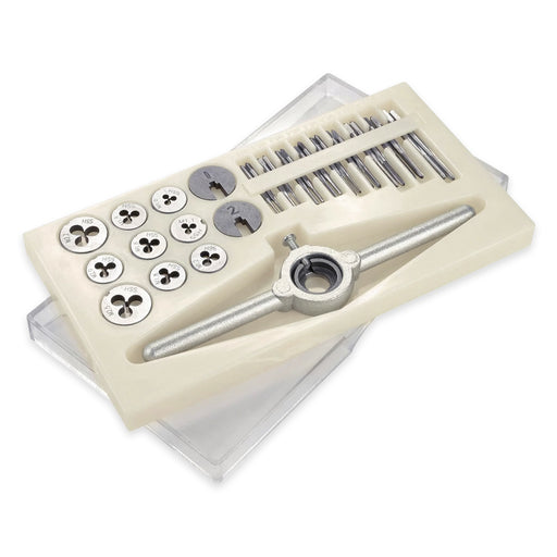 Miniature Metric Tap and Die Set with 18 Taps & 9 Dies