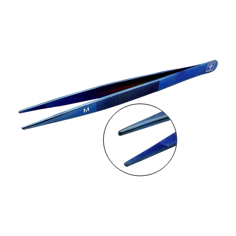 Titanium Soldering Tweezer 160mm - Blue Medium Tip