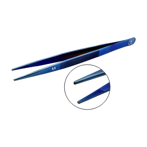 Titanium Soldering Tweezer 160mm - Blue Medium Tip