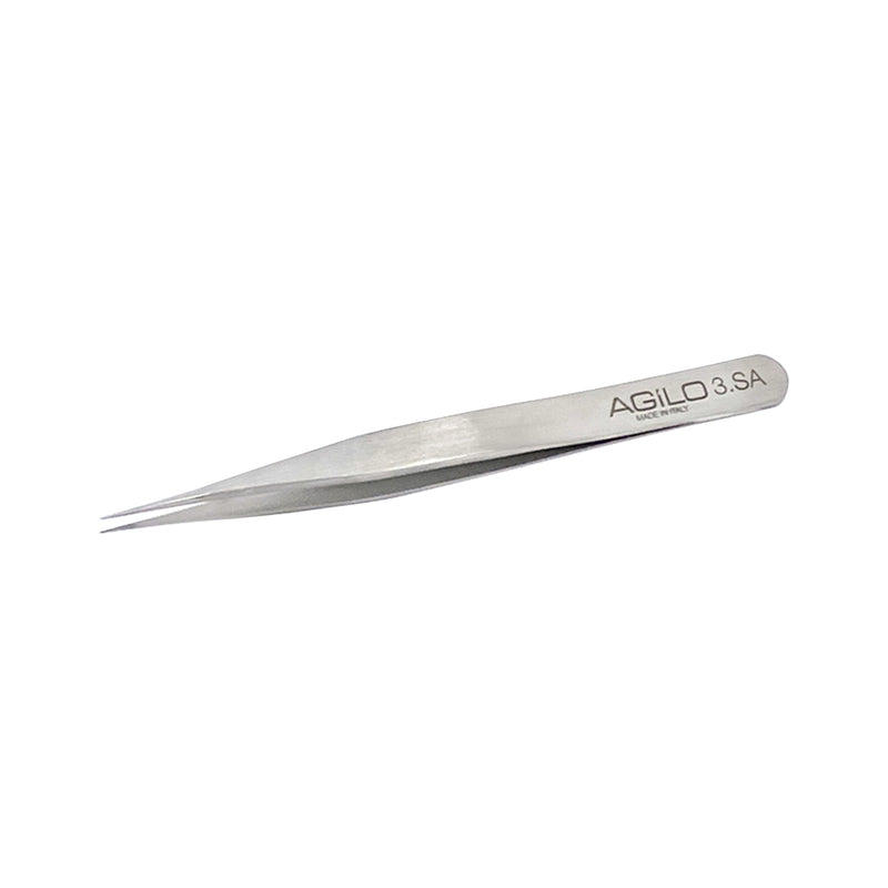 AGILO Stainless Steel #3 Precision Tweezer-Made in Italy