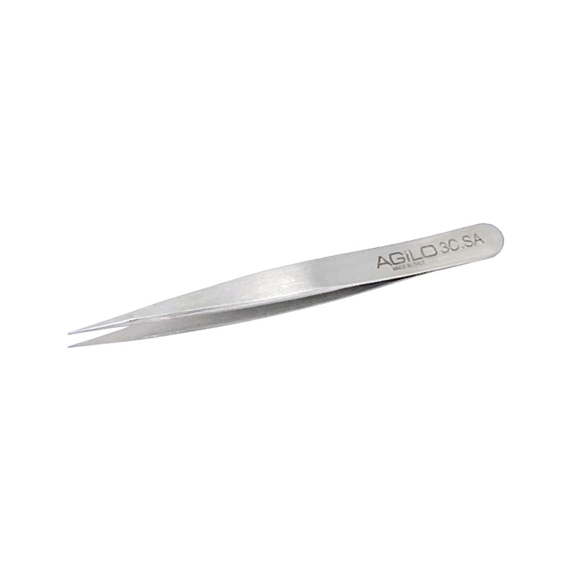 AGILO Stainless Steel #3C Precision Tweezer-Made in Italy