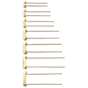 18KY Double Broach Assemblies with 18KW Palladium Pin Stems - Otto Frei