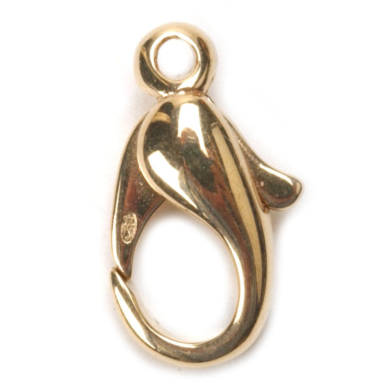 18KY Oval 16.5mm x 8 mm Lobster Claw - Otto Frei