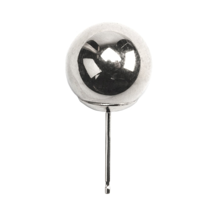 14KW 8mm Ball Earring Post Only .026 x .375"