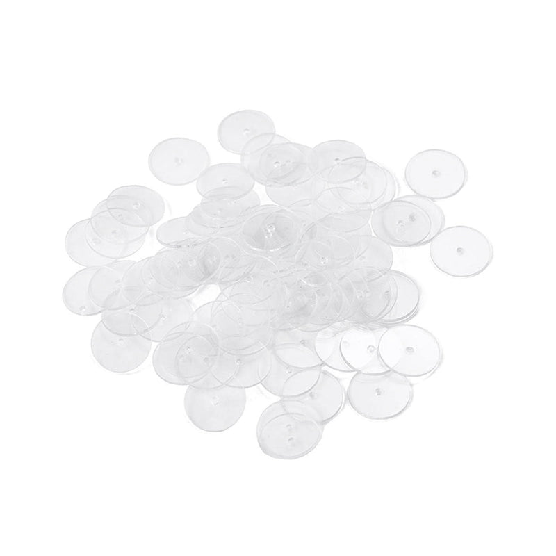 Plastic Earring Support Disk with Center Hole-Pack of 144