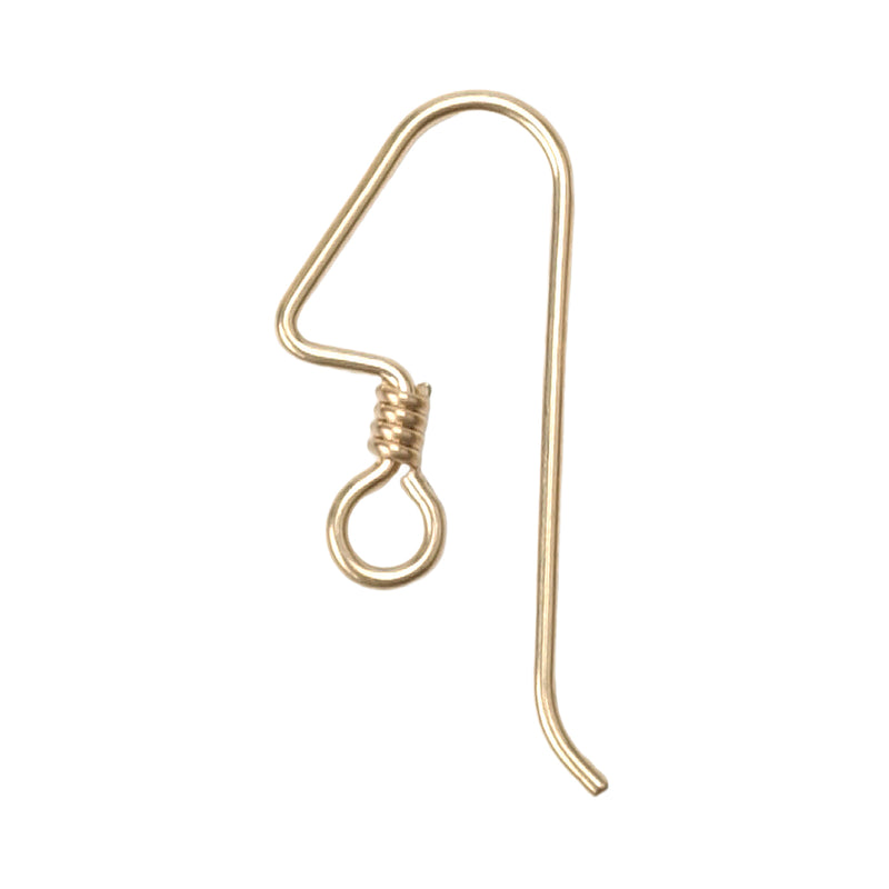 Yellow Gold Fill Shepherd Hook Angular Coil Only - Pack of 12