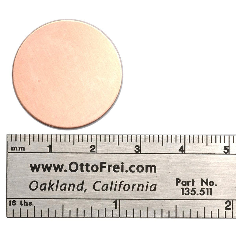24 Gauge Circle 1" Diameter Pack of 6 - Otto Frei