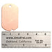 24 Gauge Dog Tag With Hole 1-1/4" x 3/4'' Pack of 6 - Otto Frei