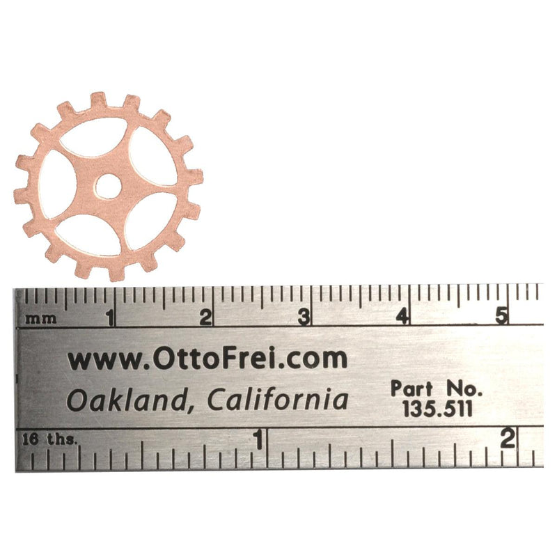 24 Gauge Gear With Spokes 3/4