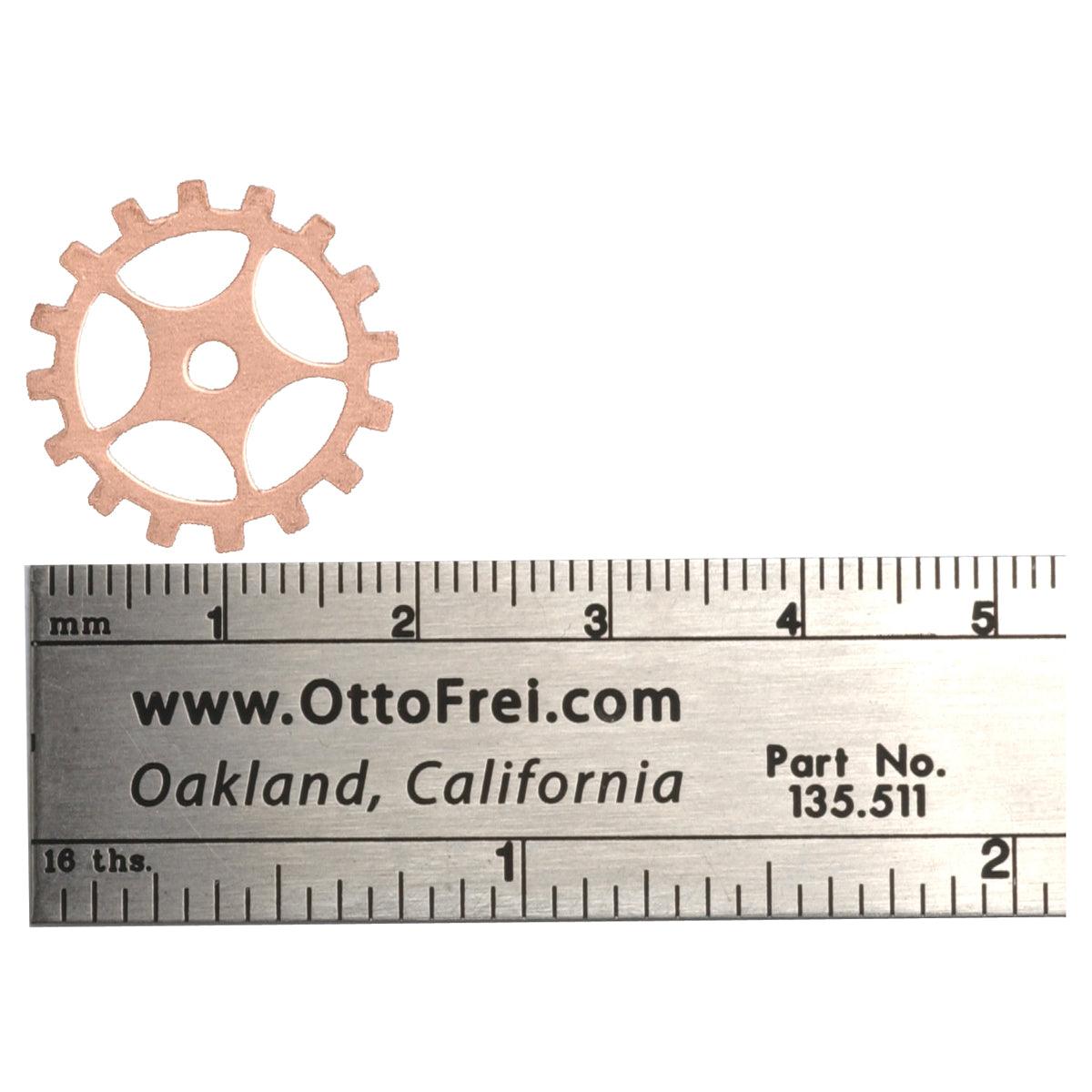 otto gear 24 Gauge Gear With Spokes 3/4" Pack of 6