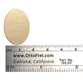 24 Gauge Oval 25mm x 18mm Pack of 6 - Brass