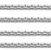 Schofer Germany Sterling Silver Venetian Box Inka Chain 2.7mm-5' (60 Inch) Pack - Otto Frei