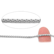 Schofer Germany Sterling Silver Venetian Box Inka Chain 2.7mm-5' (60 Inch) Pack - Otto Frei