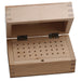 36 Hole Wood Box For 3/32" Shank Burs 5"W X 3"D X 2-5/8"H - Otto Frei
