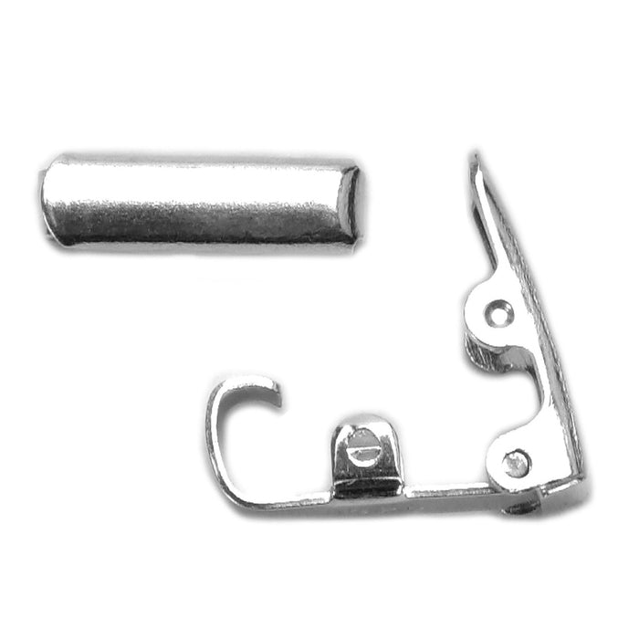 Sterling Silver 5mm Foldover Clasp - Pack of 3