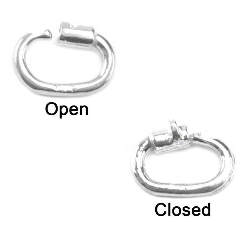 Sterling Silver Link Locks - Pack of 12