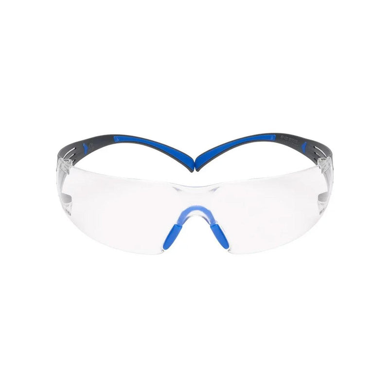 3M 12261 Privo Safety Glasses Blue & Gray Color Frame Clear Anti-Fog Lens - Otto Frei