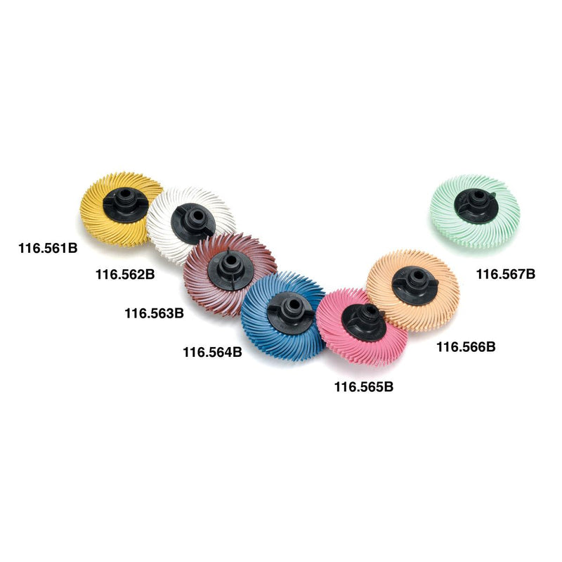 3M 2" Radial Bristle Disc 6 Ply Brush - 220 Grit Red - Otto Frei