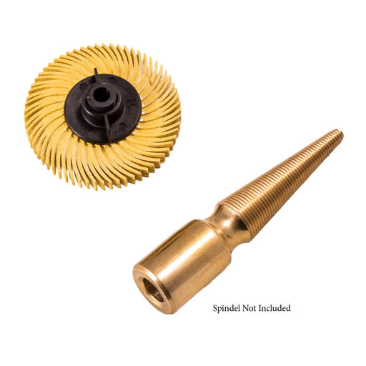 3M 2" Radial Bristle Disc 6 Ply Brush - 80 Grit Yellow - Otto Frei