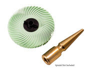 3M 3" Radial Bristle Disc 6 Ply Brush - 1 Micron Light Green - Otto Frei