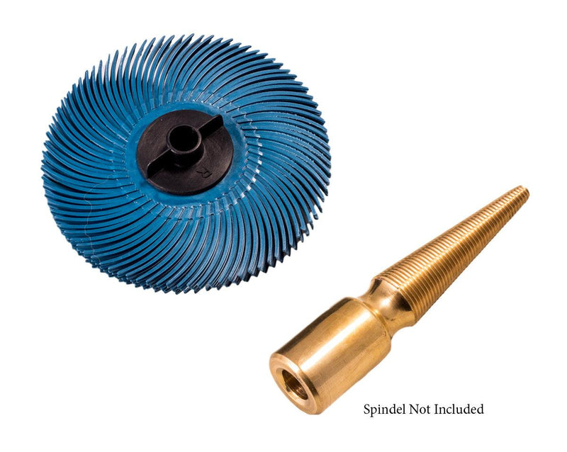 3M 3" Radial Bristle Disc 6 Ply Brush - 400 Grit Blue - Otto Frei