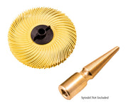 3M 3" Radial Bristle Disc 6 Ply Brush - 80 Grit Yellow - Otto Frei