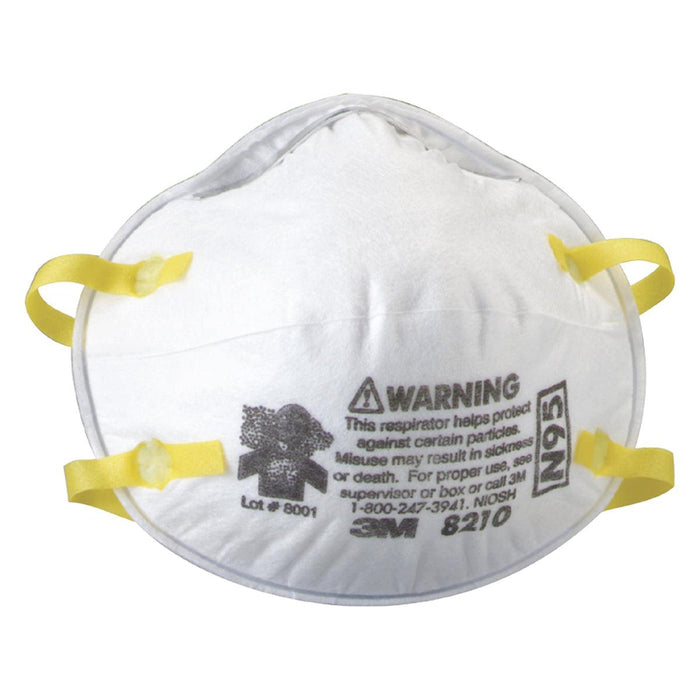 3M 8210 N95 Dust & Mist Respirator-Sold by the Piece - Otto Frei