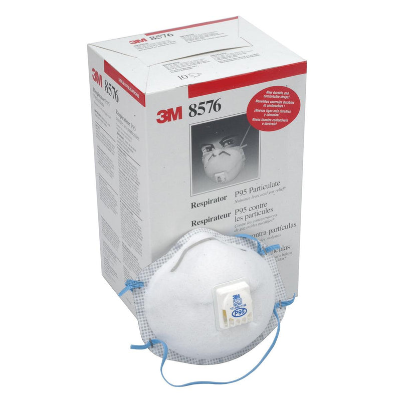 3M 8576 Particulate Respirator P95 Box of 10 - Otto Frei