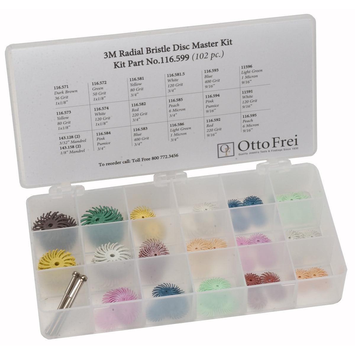 3M Radial Bristle Disc Master Kit | All Sizes & Grits — Otto Frei