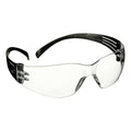 Patillas negras 3M SecureFit serie 100 SF101AS-BLK, lente transparente antiarañazos