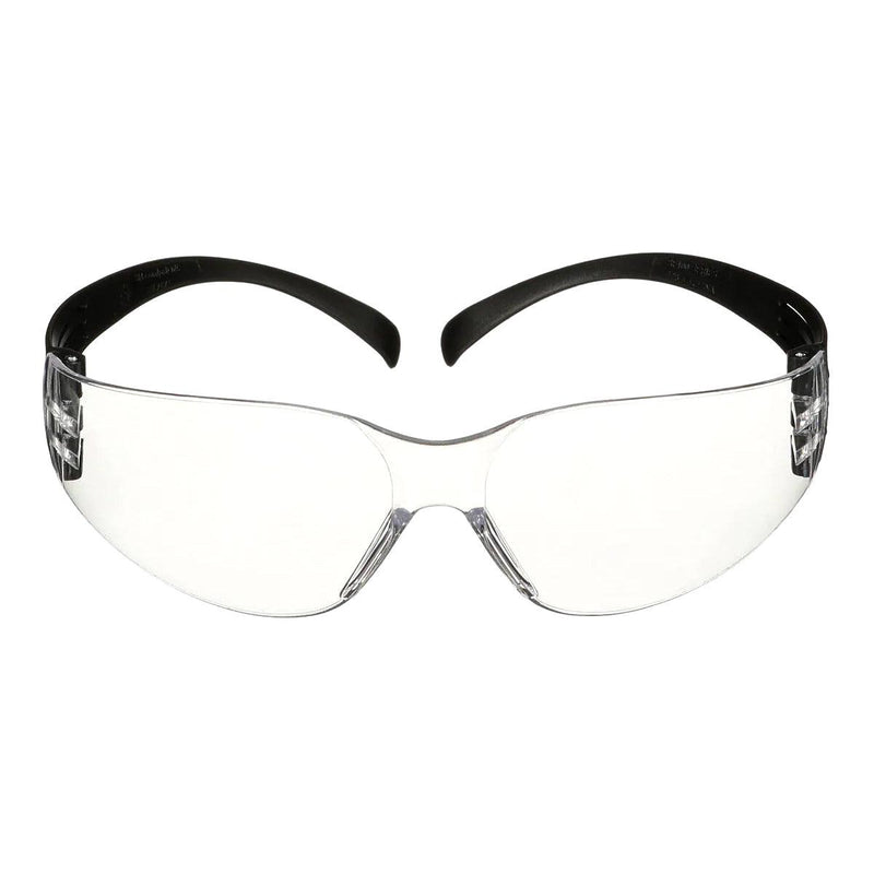 3M SecureFit 100 Series SF101AS-BLK Black Temples, Clear Anti-Scratch Lens - Otto Frei