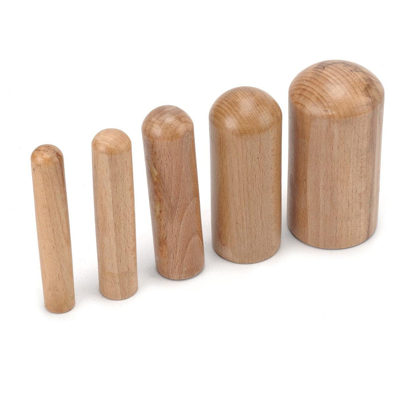 Dapping Rods 5-Piece Wood Dapping Punch Set 5/8