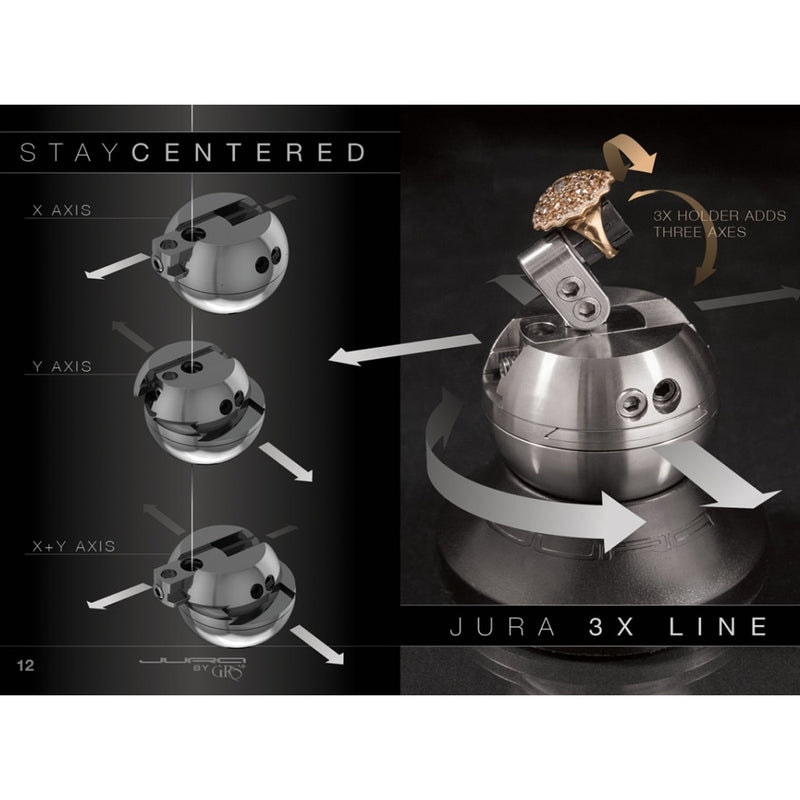 Jura 3X.08 3X Line Starter Set mit 85 mm Kugelschraubstock und Messingspannzangen