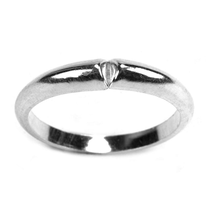 Sterling Silver Ring Shank With Flat Ends 3.5 mm to 2.2 mm