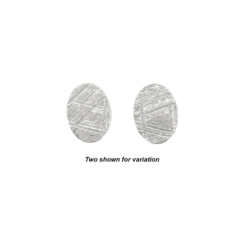 Oval Genuine 8mm x 6mm Muonionalusta Meteorite Cabochon