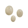 Cabochons ovales de pierre de lune arc-en-ciel de qualité commerciale, déstockage - 11x9mm