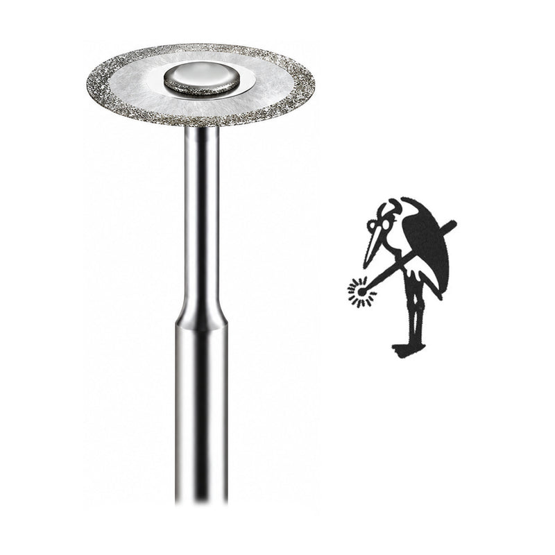 Busch 943 Diamond Coated 8.00mm & 10.00mm SUPER-FLEX Cutting Discs on 3/32" Shank