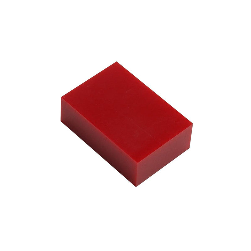 95 Durometer 3 x 2 x 1 Urethane Pad-Red - Otto Frei