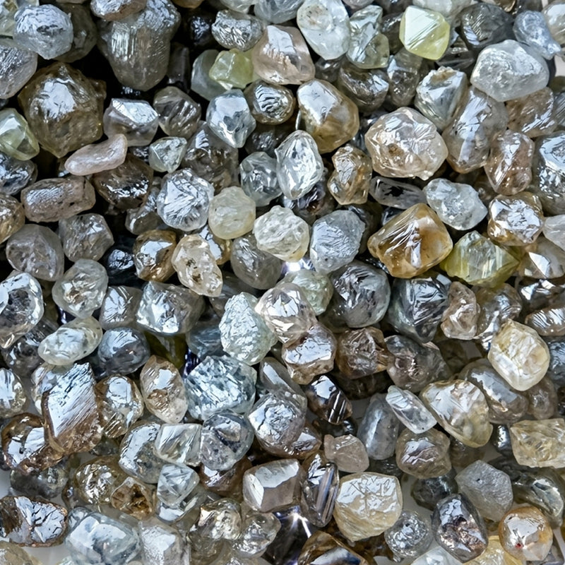 3ct Tumbled Washed Raw Diamonds