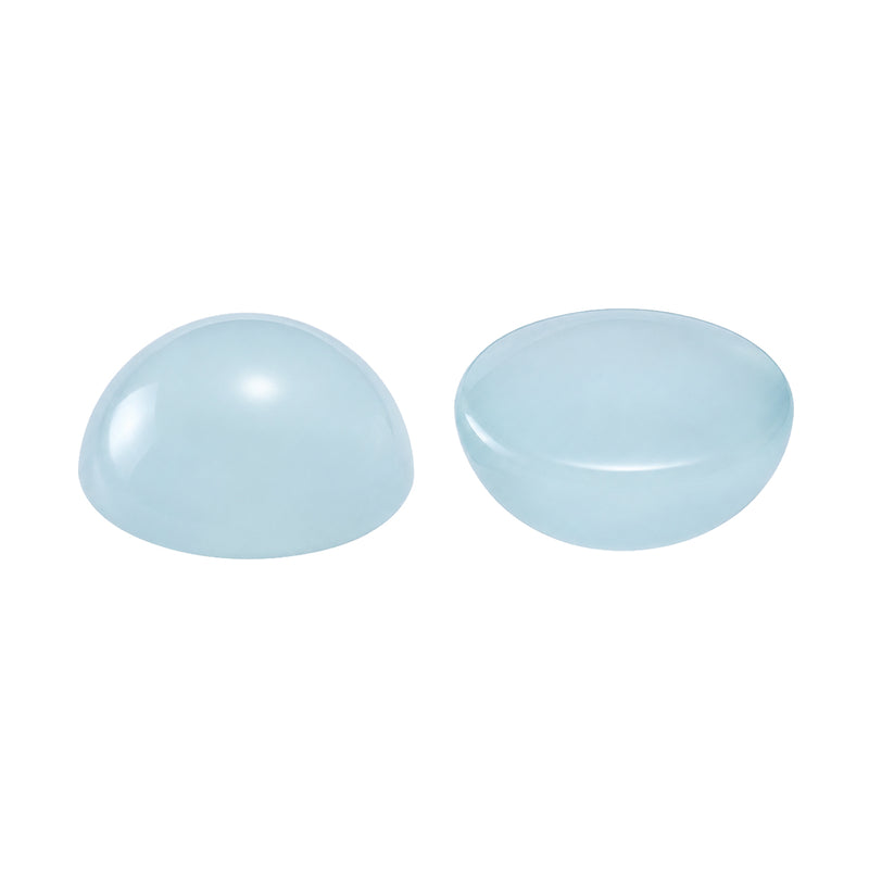 Closeout Round Genuine 10mm Aquamarine Cabochon