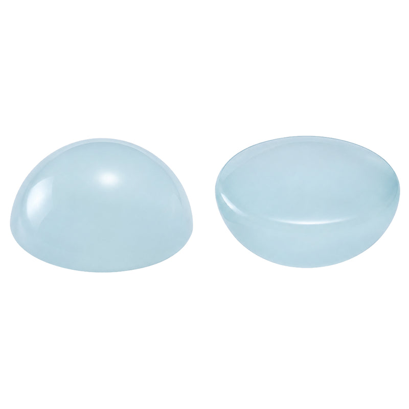 Closeout Round Genuine 11mm Aquamarine Cabochon