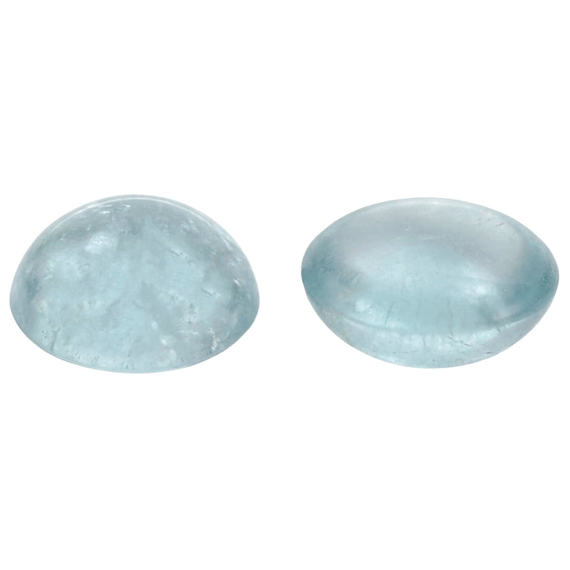 Closeout Round Genuine 11mm Aquamarine Cabochon