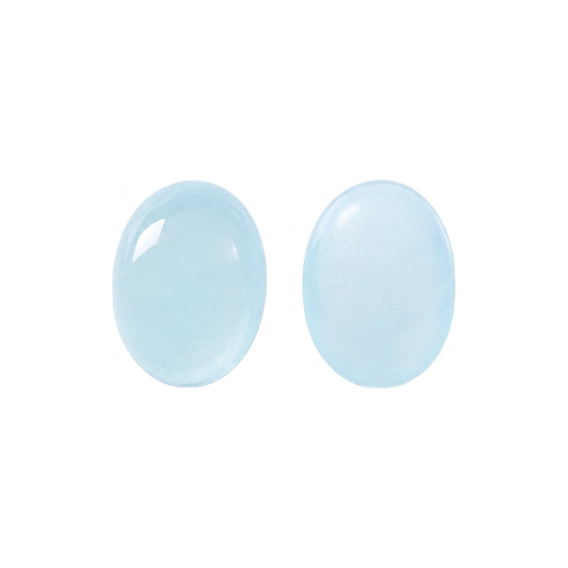 Closeout Oval Genuine 11mm x 9mm Aquamarine Cabochon