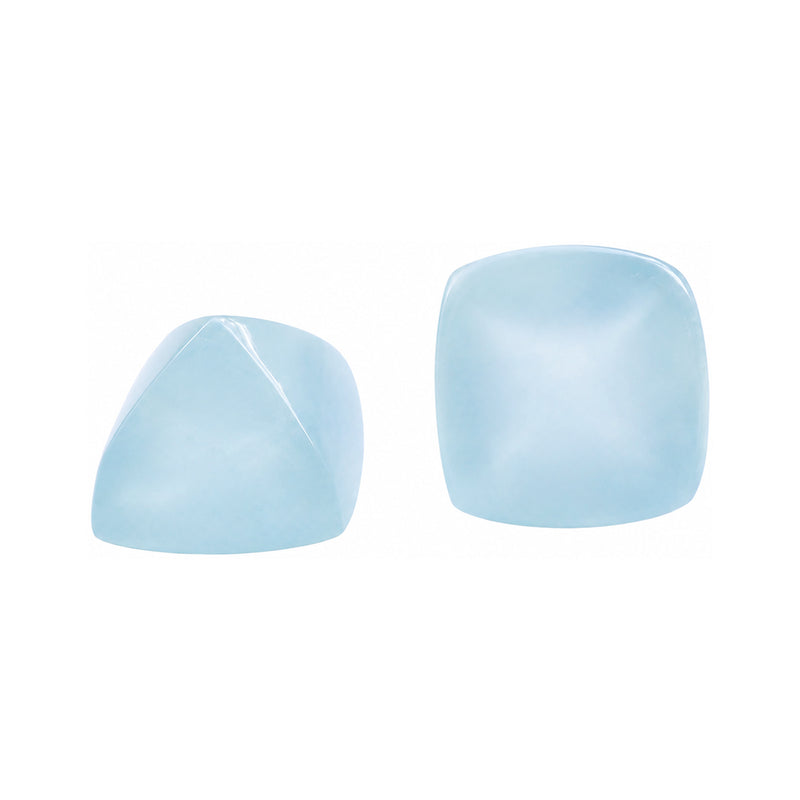Closeout Pyramid Cushion 9mm Aquamarine Cabochon